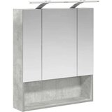  Kopalniška ogledalna omara Betonsko siva 60 x 14.5 x 70 cm, (5000233099) | Shoptok.si
