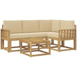  Set vanjskih sofa 5 kom. Bijela i bež | shoptok.hr