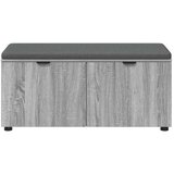  Haldna klop z blazino z vrati Siva Sonoma 100 x 38 x 46 cm, (5000155641) | Shoptok.si
