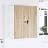 vidaXL Stenska kuhinjska omarica z vrati Sonoma hrast 80 x 31 x 100 cm | Shoptok.si