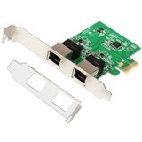 E-green pci-express kartica 2-port gigabit ethernet Cene