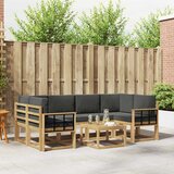  Set vanjskih sofa 7 kom. Bijela i antracit | shoptok.hr