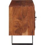 vidaXL Omare in policami za shranjevanje medijev s polico s shranjevanjem z vrati Rjava | Shoptok.si