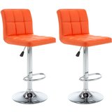 vidaXL Barski stolčki 2 kosa oranžno umetno usnje, (20817436) | Shoptok.si