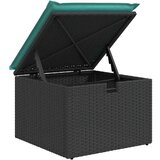  Sjedeća garnitura za vrt s jastukom 8 pcs Crna Poli ratan | shoptok.hr