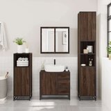 vidaXL 2-dijelni set kupaonskog namještaja boja smeđeg hrasta drveni | shoptok.hr