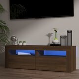 TV ormarić s LED svjetlima boja smeđeg hrasta 120 x 35 x 40 cm | shoptok.hr