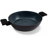 BE Living Niska posuda za kuhanje s poklopcem Delight Black 28 cm