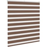 Zebra zavjesa Smeđa 125x100 cm Širina tkanine 120,9 cm Poliester | Shoptok.si