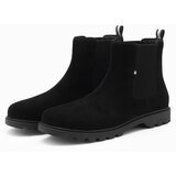 Ombre Slip-on suede men's shoes with high upper - black | ePonuda.com