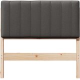  Tapecirani uzglavlje s uzglavljem Smeđa i tamno siva 90 cm | shoptok.hr
