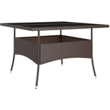  9-dijelni vrtni blagovaonski set od poliratana smeđi | shoptok.hr