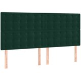  Okvir za krevet bez madraca tamnozeleni 160x200 cm baršunasti | shoptok.hr