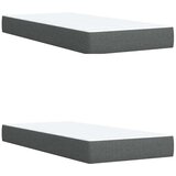  Krevet s oprugama i madracem tamnosivi 200 x 200 cm od tkanine | shoptok.hr