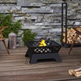 vidaXL Posuda za vatru sa žaračem 50 cm XXL čelična | shoptok.hr