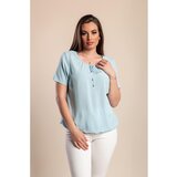 Fenzy Majica Od Viskoze Plus Veličine, Svijetloplava | shoptok.hr