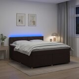  Boxspring krevet s madracem Tamno smeđa 180 x 200 cm Tkanina 180 x 200 x 100.5 cm Cene