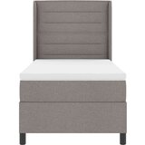  Postelja s pomičnim dnom in vzmetnico ter LED lučko taupe, 100x200 cm, (22049778) | Shoptok.si