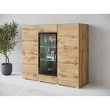 P & B Visoka Komoda Vera 120, Barva Hrasta, Led | Shoptok.si