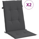  Jastuci za stolice 2 kom prošarano antracit 120x50x4cm tkanina | shoptok.hr