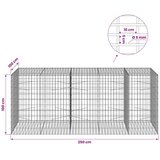  Gabion s žicom debljine 5 mm i mrežom 5x10 cm 250x100x100 cm - 100 cm 100 cm 250 cm | shoptok.hr
