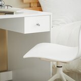 SoBuy domača pisarniška računalniška miza bele barve v skandinavskem slogu, (20815251) | Shoptok.si