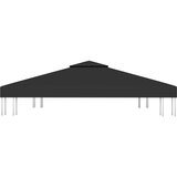 vidaXL Streha za paviljon 2-delna 310 g/m² 3x3 m črna, (20580609) | Shoptok.si