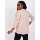 Fashion Hunters Casual, light beige blouse made of cotton | shoptok.hr