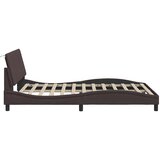  Okvir za krevet bez madraca Hanko tamnosmeđi 140 x 190 cm od tkanine | shoptok.hr