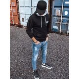 DStreet Bluza męska z nadrukiem czarna | Shoptok.si