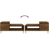  Stolić za kavu boja hrasta 100 x 50 x 45 cm konstruirano drvo | shoptok.hr