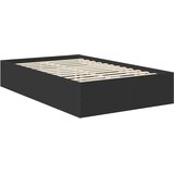  Krevetna konstrukcija Crna 135 x 190 cm Konstruirano drvo | shoptok.hr