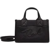 Karl Lagerfeld SKUARE SM TOTE GRAINY Crna