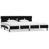  Okvir za krevet od umjetne kože s LED svjetlom crni 180x200 cm | shoptok.hr