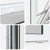 Prozor za podrum RISOR 80 x 40 cm PVC i staklo Antracit - Antracit 80 x 40 cm s dvostrukim staklenjem | shoptok.hr