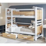 Molarem Home Drveni dječji krevet na kat Janis s ladicom - svijetlo drvo - 180x80 cm - Bez madraca | shoptok.hr
