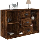  Komoda boja dimljenog hrasta 104,5 x 35,5 x 67,5 cm drvena | shoptok.hr