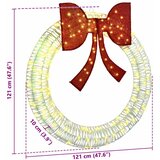  Vijenac s 150 LED svjetlima Topla bijela 121 x 121 x 10 cm PET | shoptok.hr