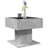  Stolić za kavu LED siva boja betona 50x50x45 cm drveni | shoptok.hr