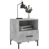  Noćni ormarići 2 kom boja betona 40x35x47,5cm konstruirano drvo | shoptok.hr