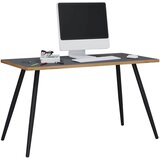 P & B PISALNA MIZA kovina, leseni material bela, medeni hrast | Shoptok.si