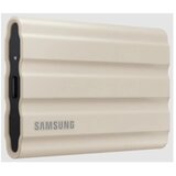 Samsung portable ssd 1TB, T7 shield, usb 3.2 Gen.2 (10Gbps), rugged, [sequential read/write : up to 1,050MB/sec /up to 1,000 mb/sec], beige Cene