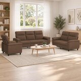  Set sofe 3 pcs Smeđa Tkanina | shoptok.hr