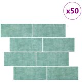  Subway pločica 50 pcs Siva zelena 29 x 21 cm Poliuretan i PET | shoptok.hr