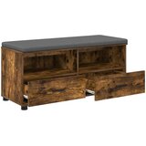  Klupa za hodnik s jastukom Dimljeni Hrast 100 x 38 x 46 cm | shoptok.hr