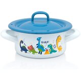Metalac plitka posuda s poklopcem dino boy 12 cm/0,75 lit. | shoptok.hr