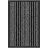  Otirač Striped Crna i Siva 40 x 60 cm Polipropilen PVC | shoptok.hr