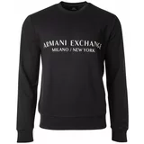 Armani Exchange Sweater majica tamno plava