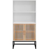  Visoka komoda bijela 60 x 35 x 125 cm od konstruiranog drva | shoptok.hr