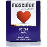 Masculan Dotted kondomi sa tačkicama pakovanje od 3 kondoma